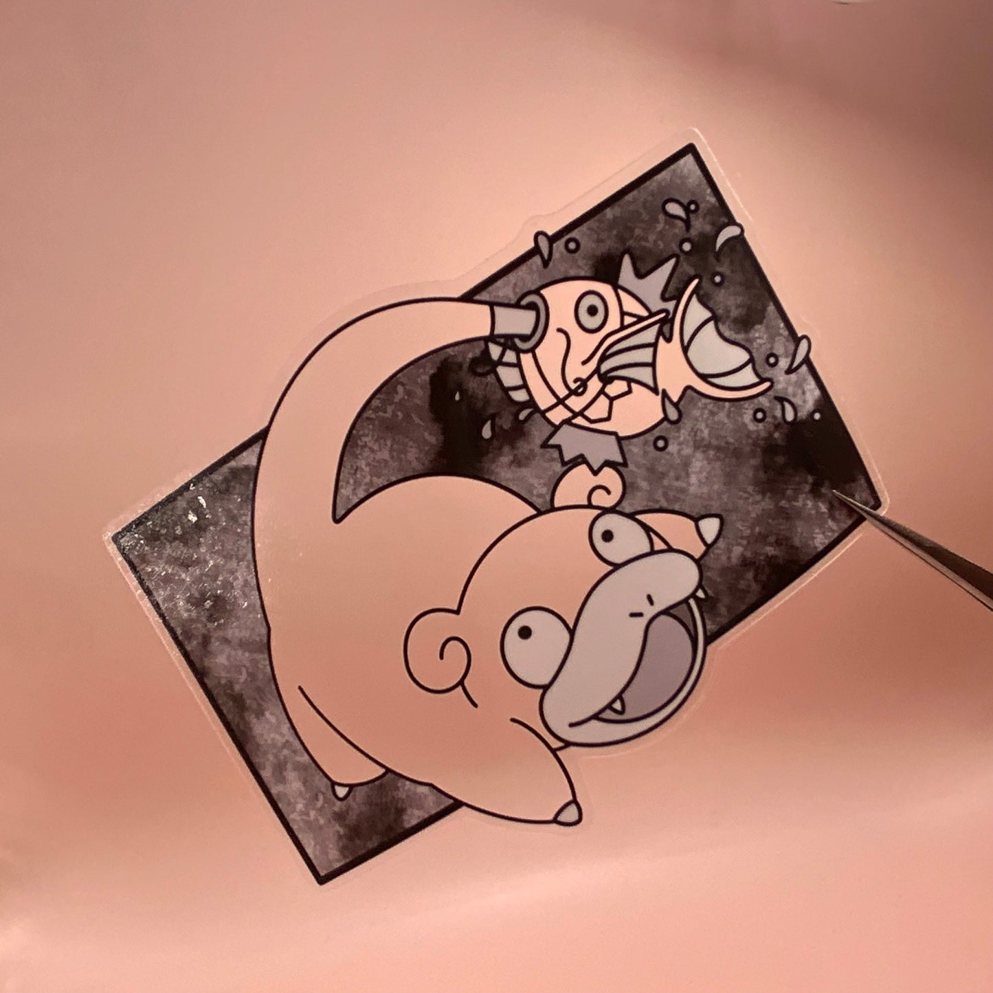 Slowpoke Pokemon “color changing” transparent waterproof sticker