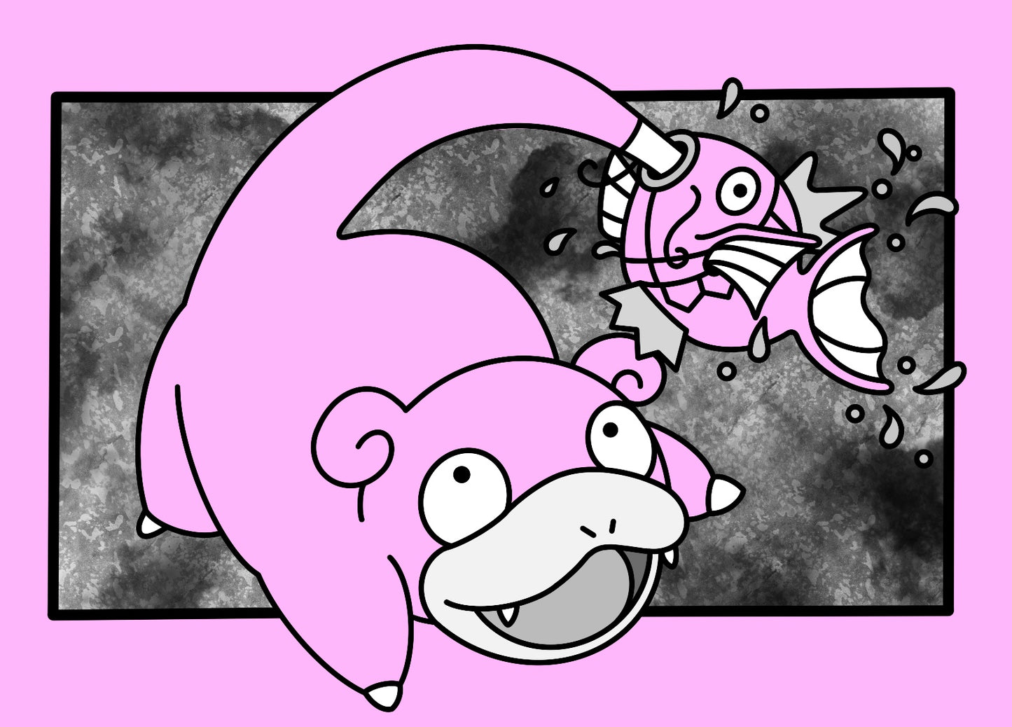 Slowpoke Pokemon “color changing” transparent waterproof sticker