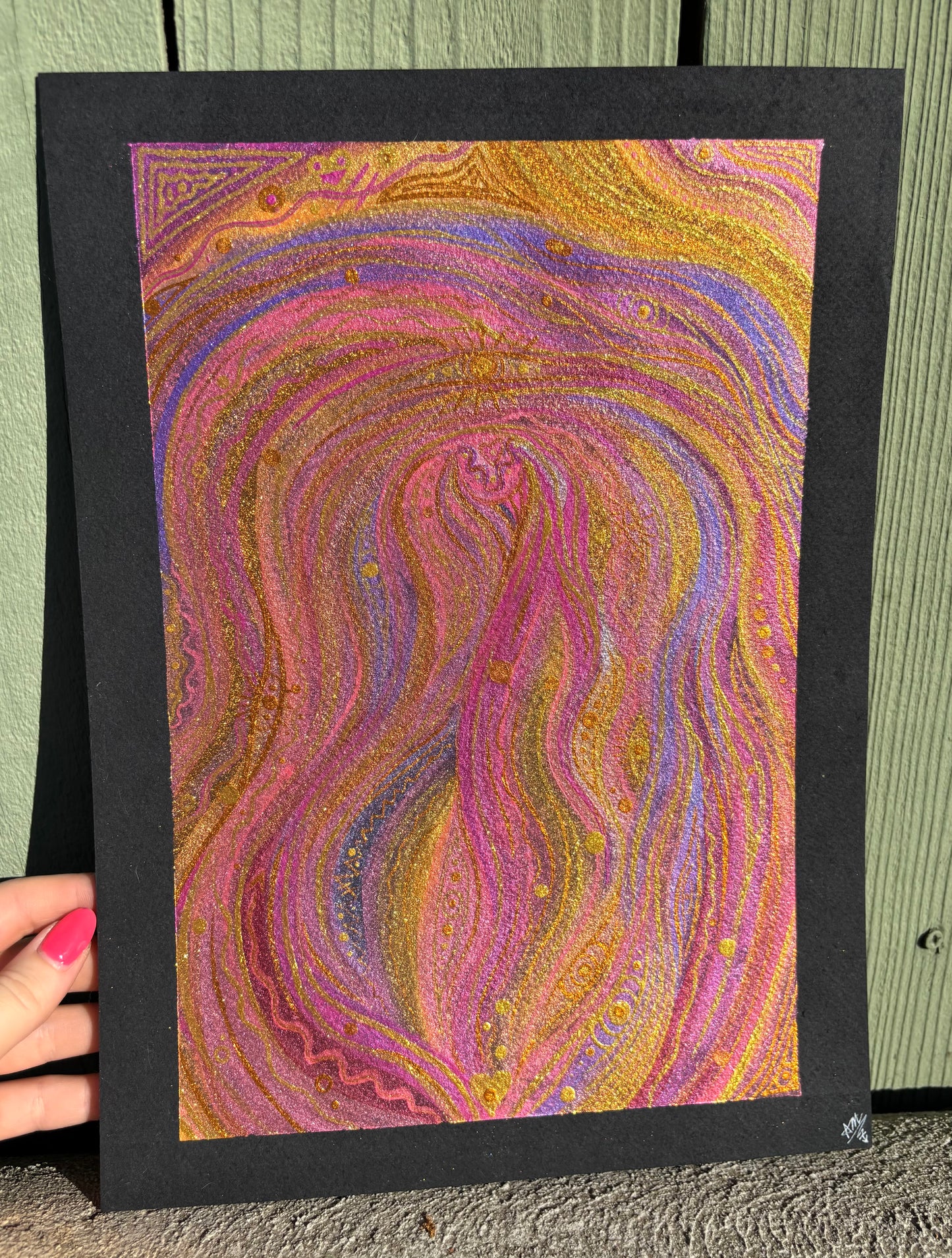 “Enveloped” watercolor painting
