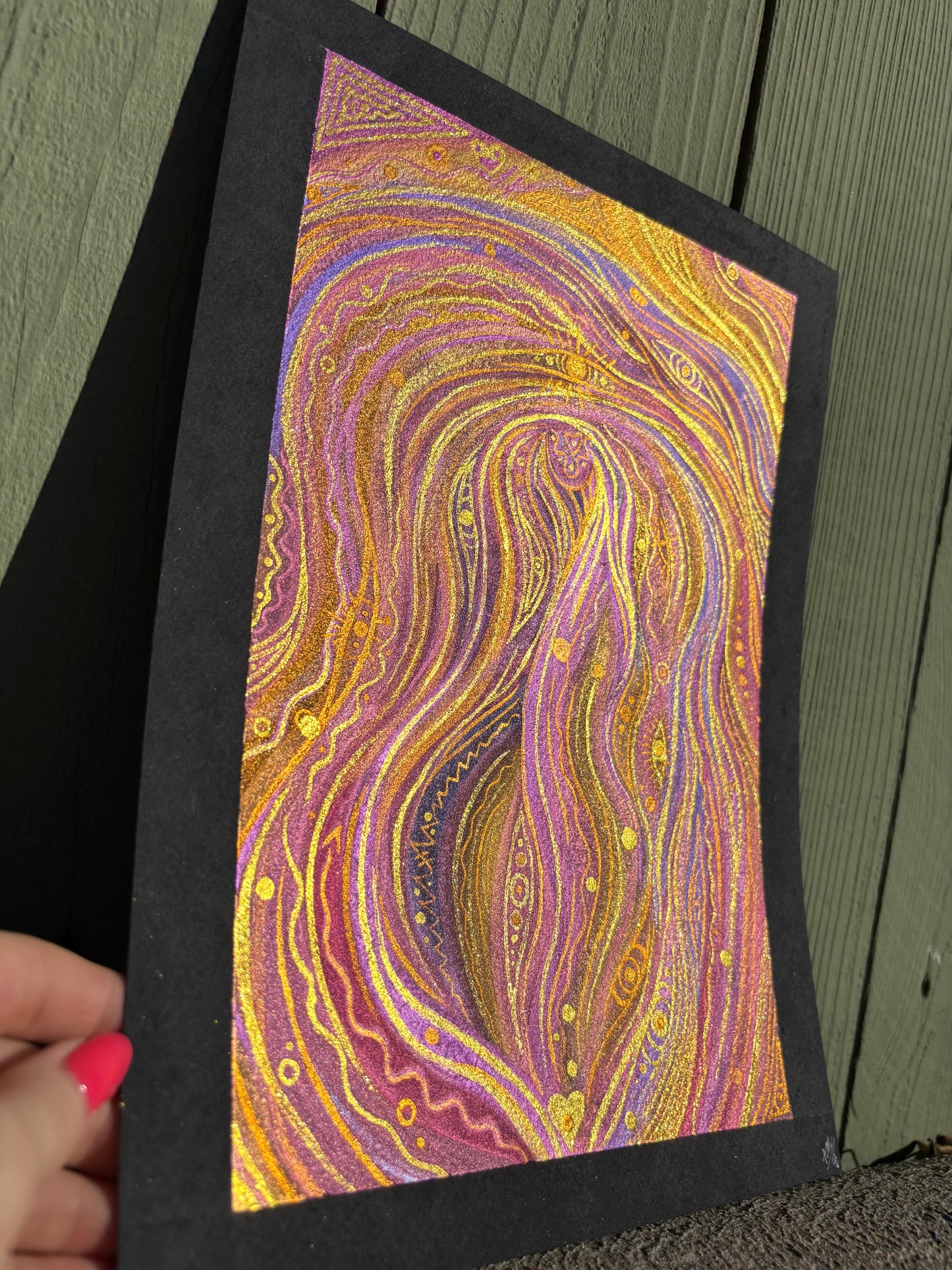 “Enveloped” watercolor painting