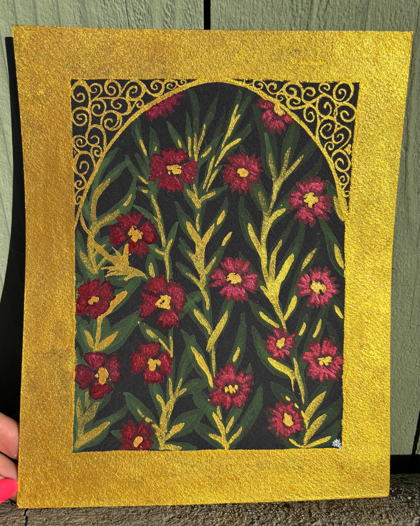 “Secret Garden” watercolor painting