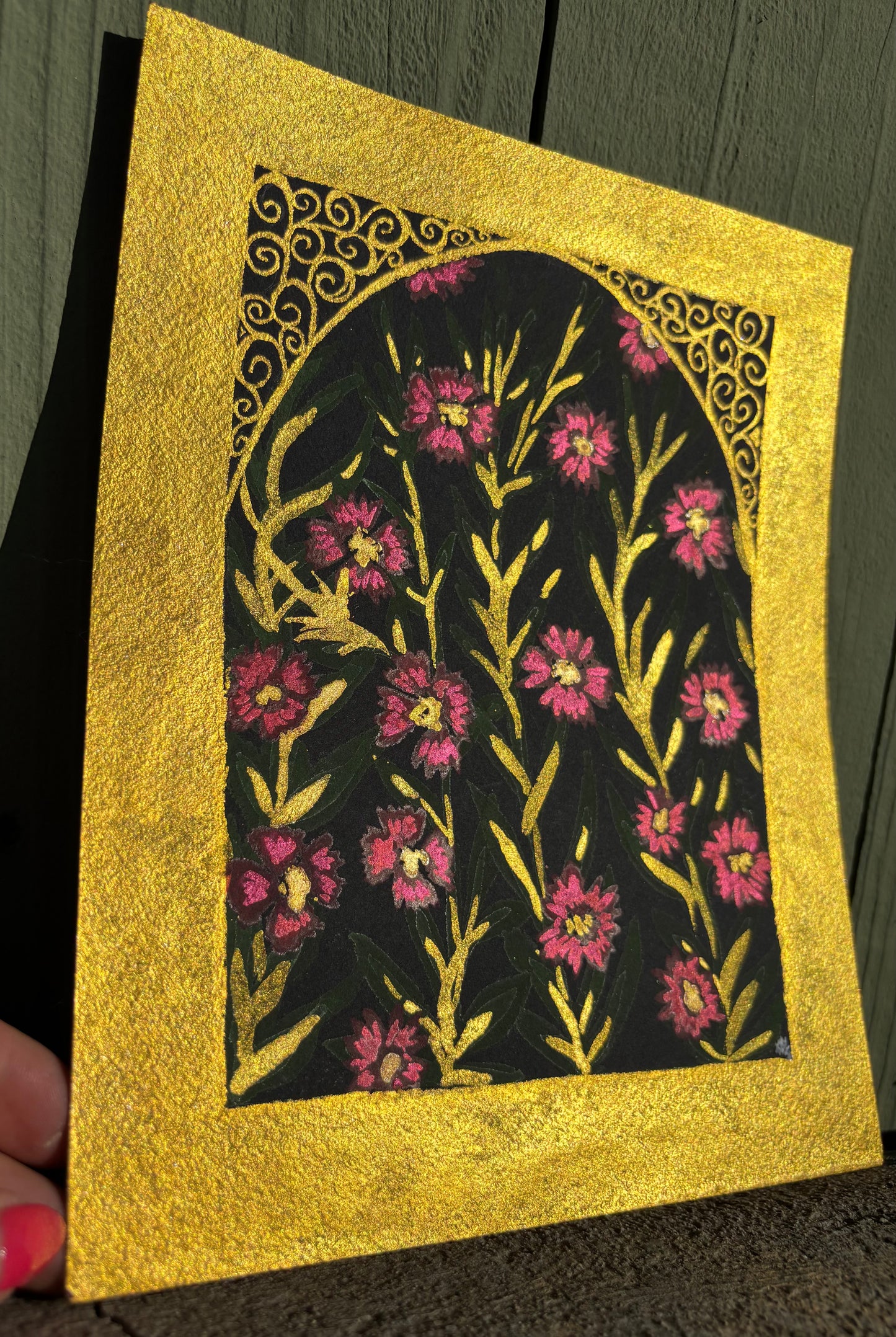 “Secret Garden” watercolor painting