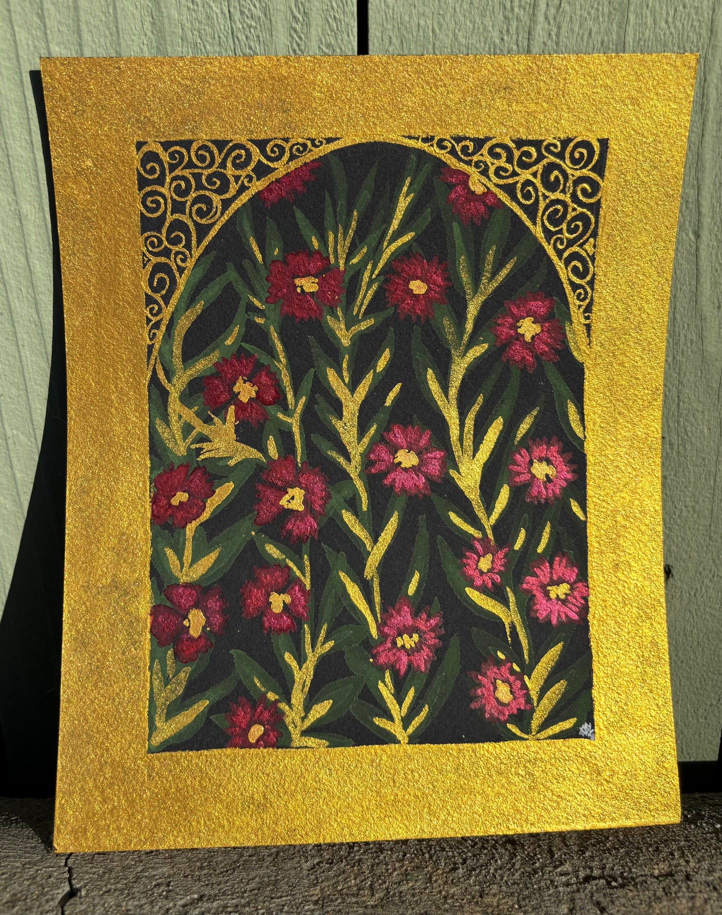 “Secret Garden” watercolor painting