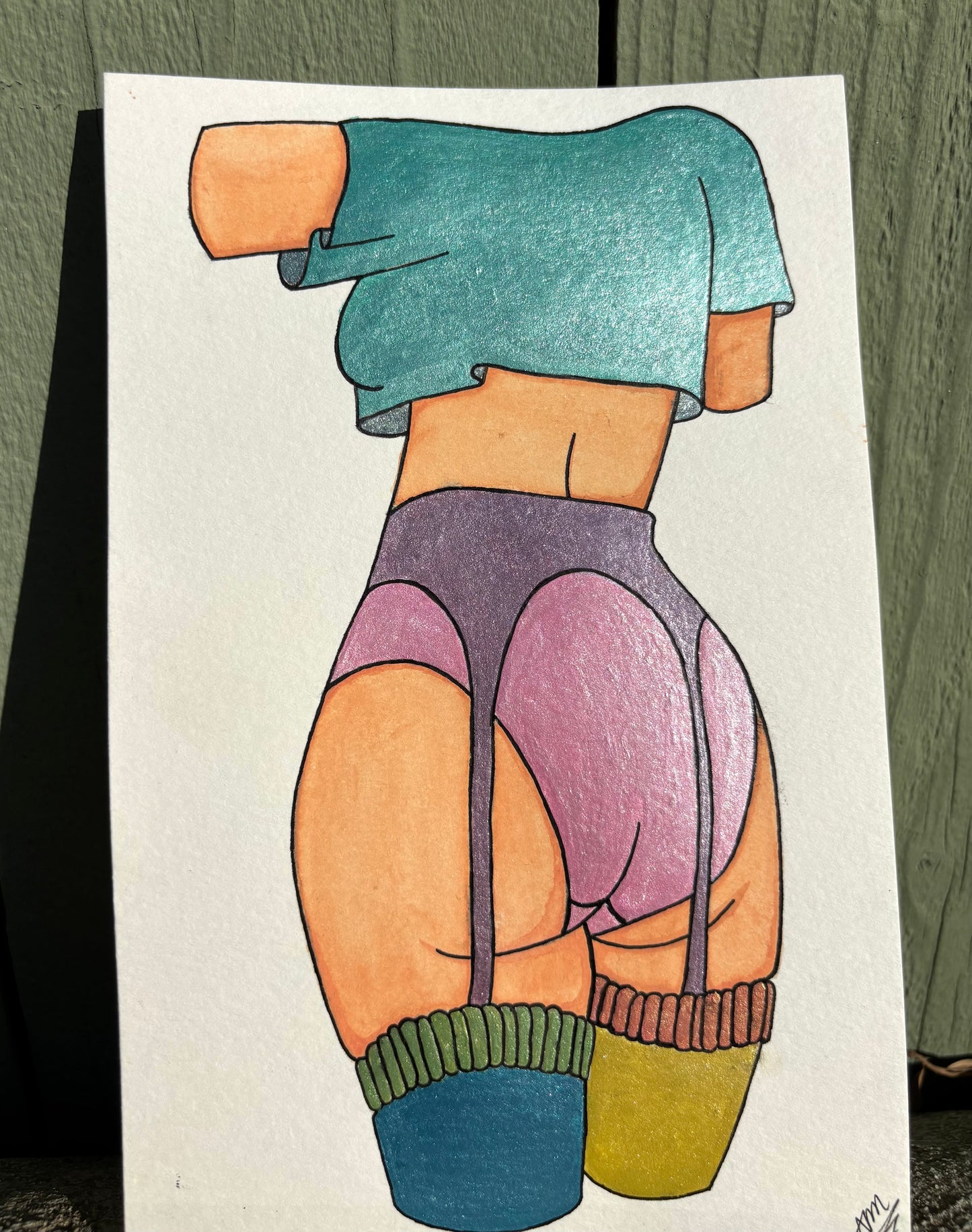“Comfortable” watercolor painting