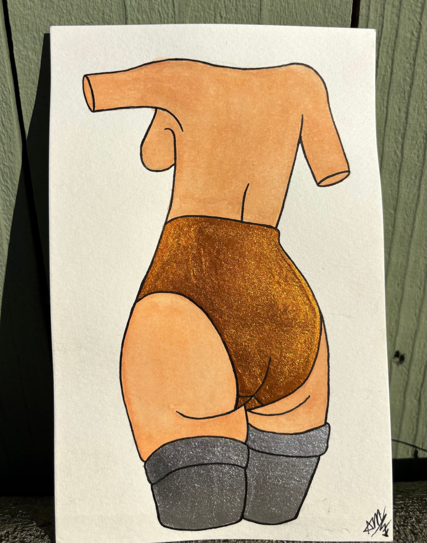“Relaxed” watercolor painting