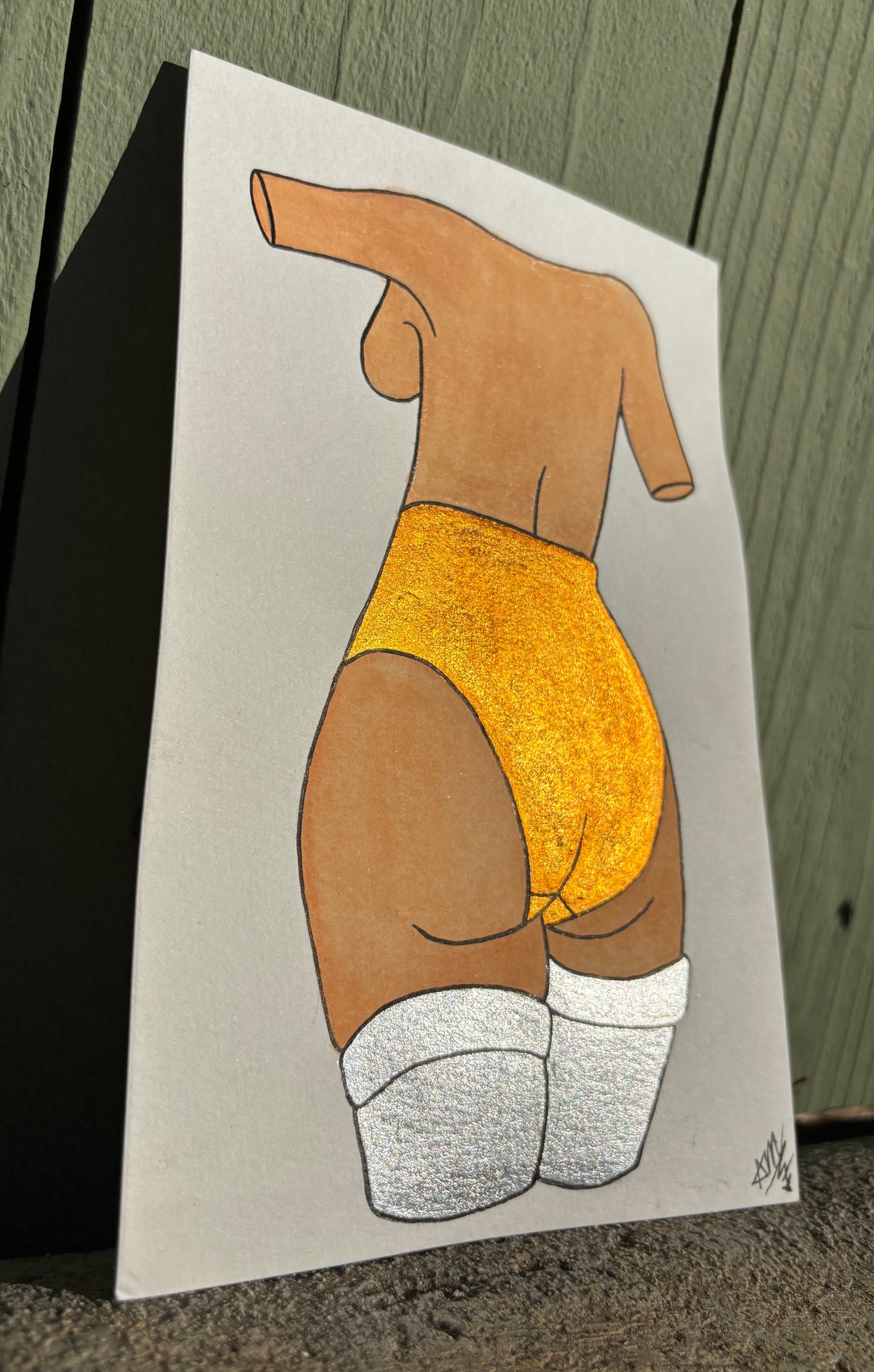 “Relaxed” watercolor painting