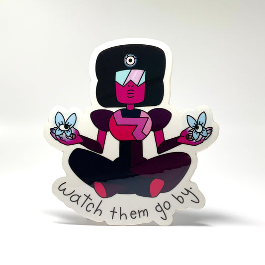 Garnet Watch Them Go By Steven Universe Mindfulness Glossy Transparent Waterproof Sticker