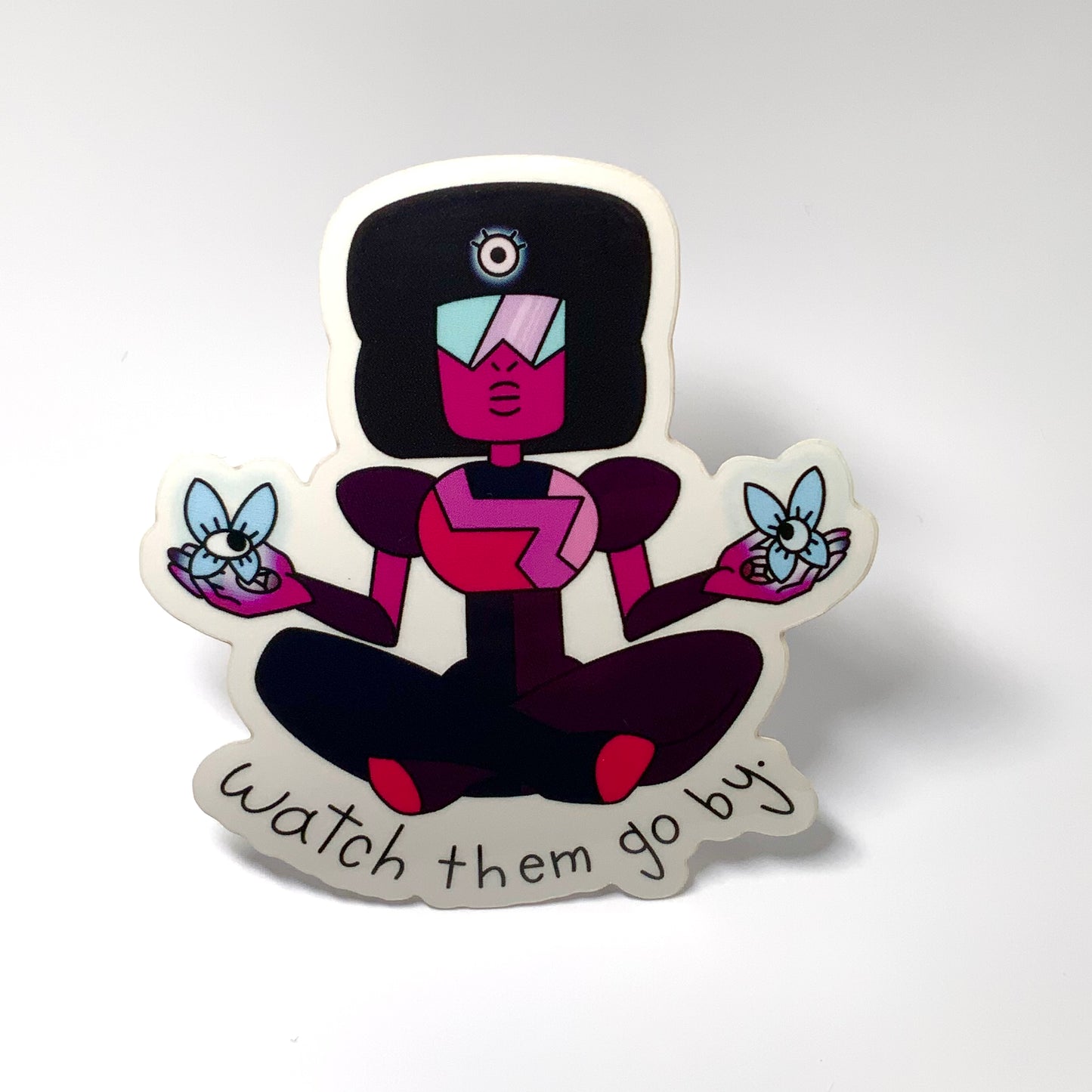 Garnet Watch Them Go By Steven Universe Mindfulness Glossy Transparent Waterproof Sticker