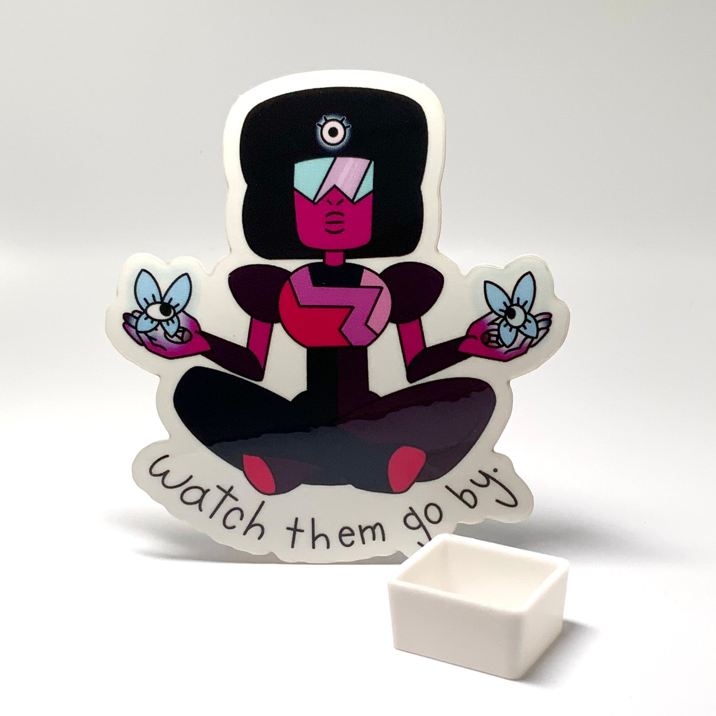 Garnet Watch Them Go By Steven Universe Mindfulness Glossy Transparent Waterproof Sticker