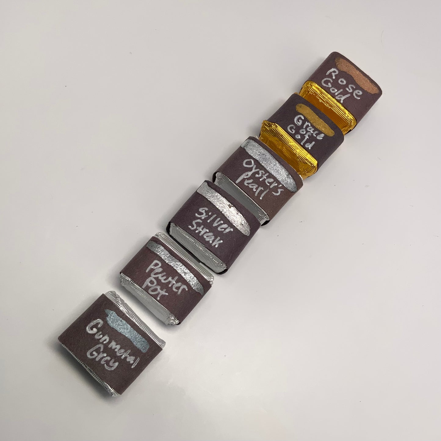 6-pack Metallic Colors Set - pre-selected set of 6 paints in tin container