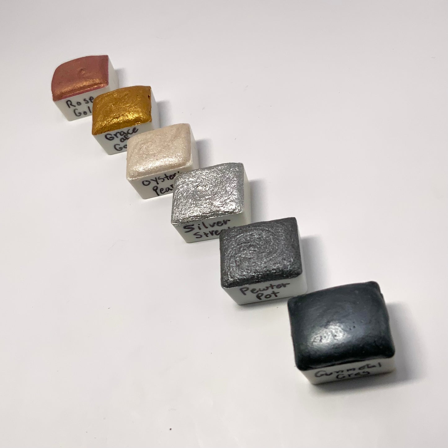 6-pack Metallic Colors Set - pre-selected set of 6 paints in tin container