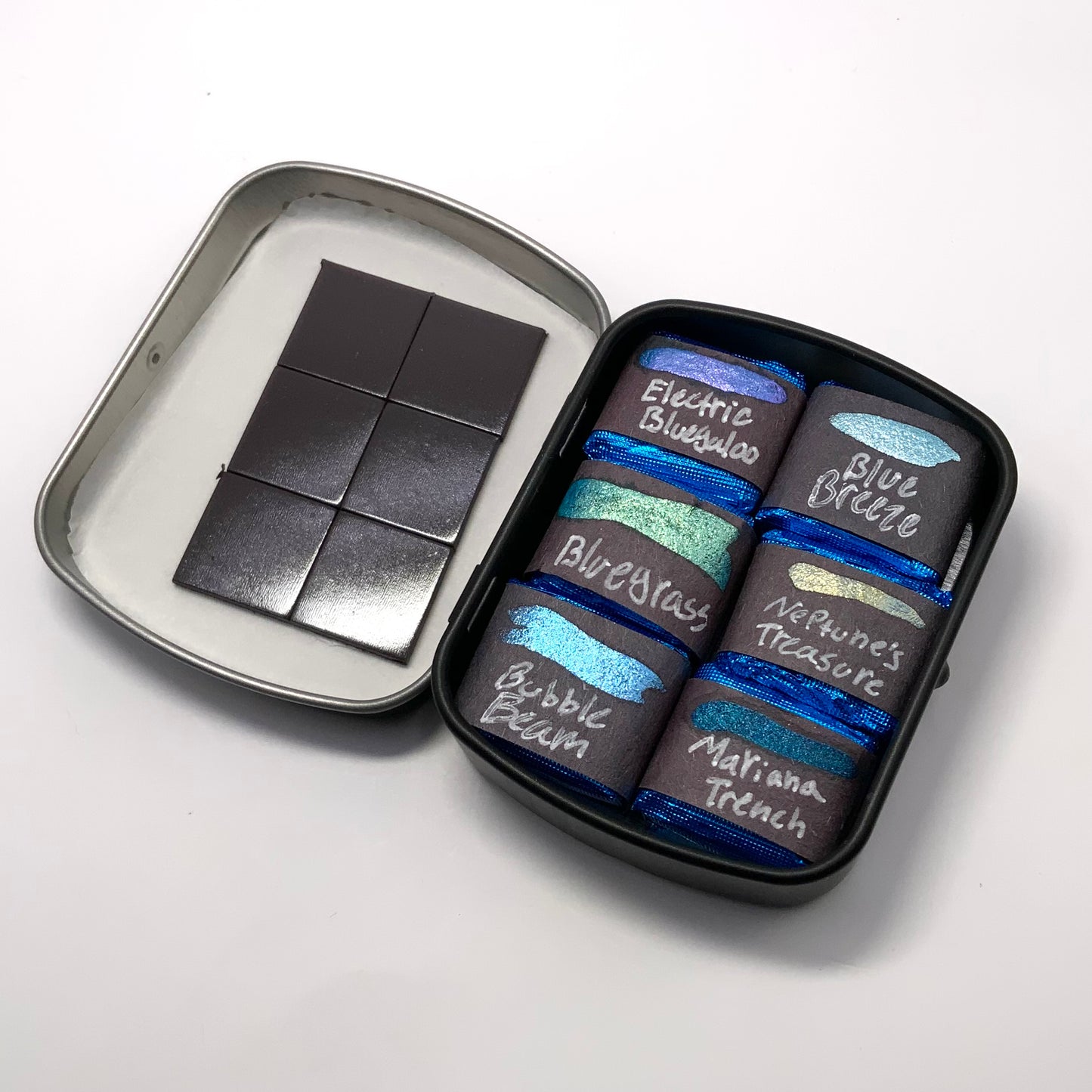 6-pack Ocean Blues Set - pre-selected set of 6 paints in tin container