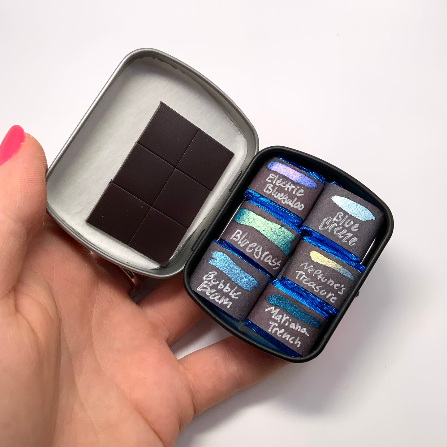 6-pack Ocean Blues Set - pre-selected set of 6 paints in tin container