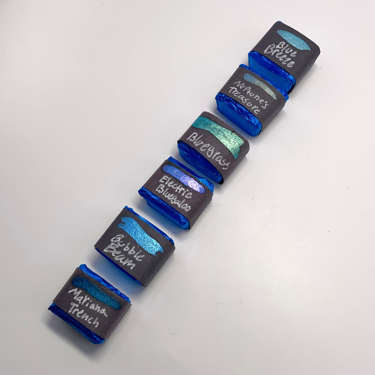 6-pack Ocean Blues Set - pre-selected set of 6 paints in tin container