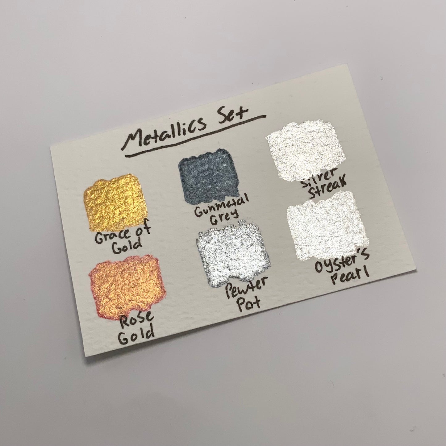 6-pack Metallic Colors Set - pre-selected set of 6 paints in tin container