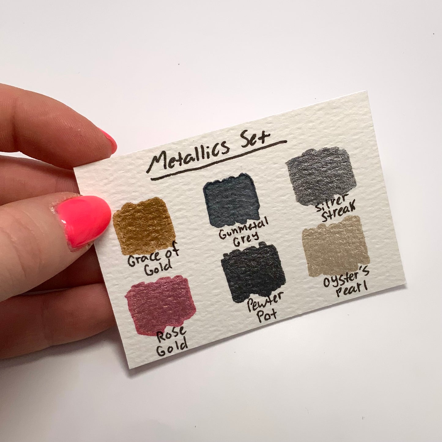 6-pack Metallic Colors Set - pre-selected set of 6 paints in tin container
