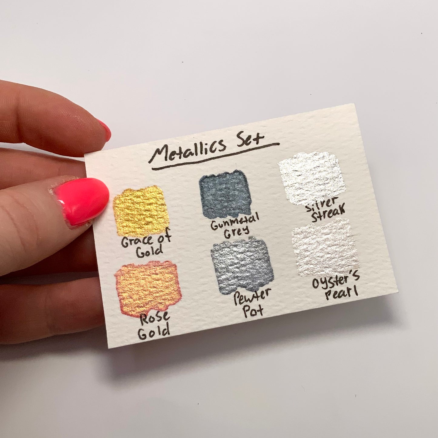 6-pack Metallic Colors Set - pre-selected set of 6 paints in tin container