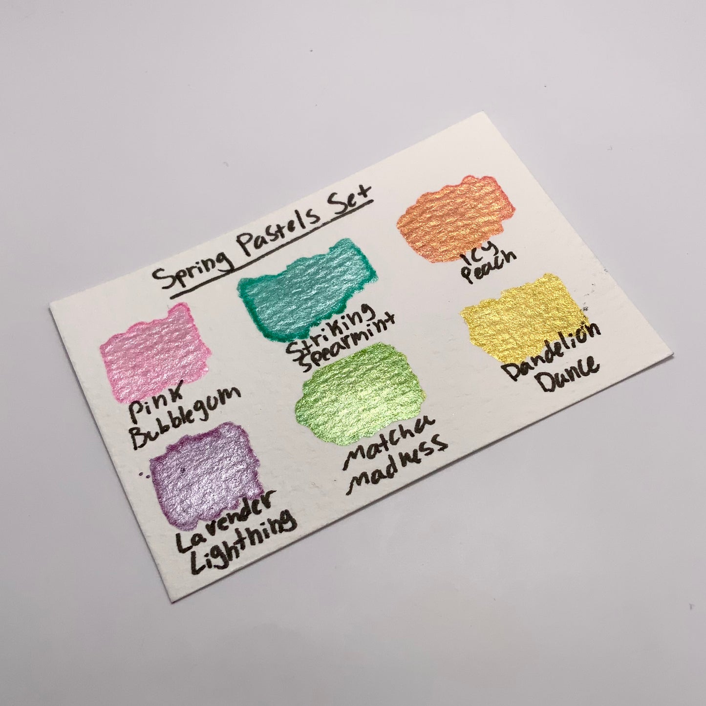 6-pack Pastel Colors Set - pre-selected set of 6 paints in tin container