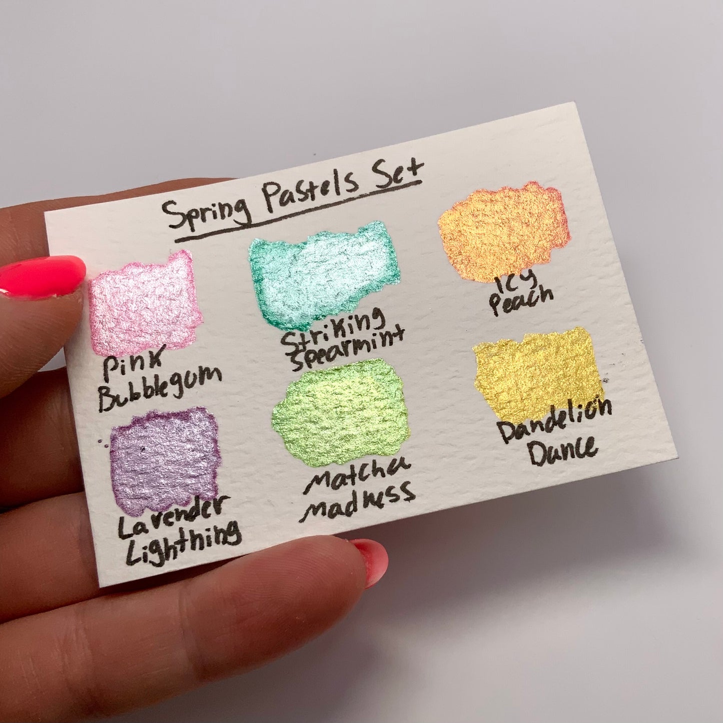 6-pack Pastel Colors Set - pre-selected set of 6 paints in tin container