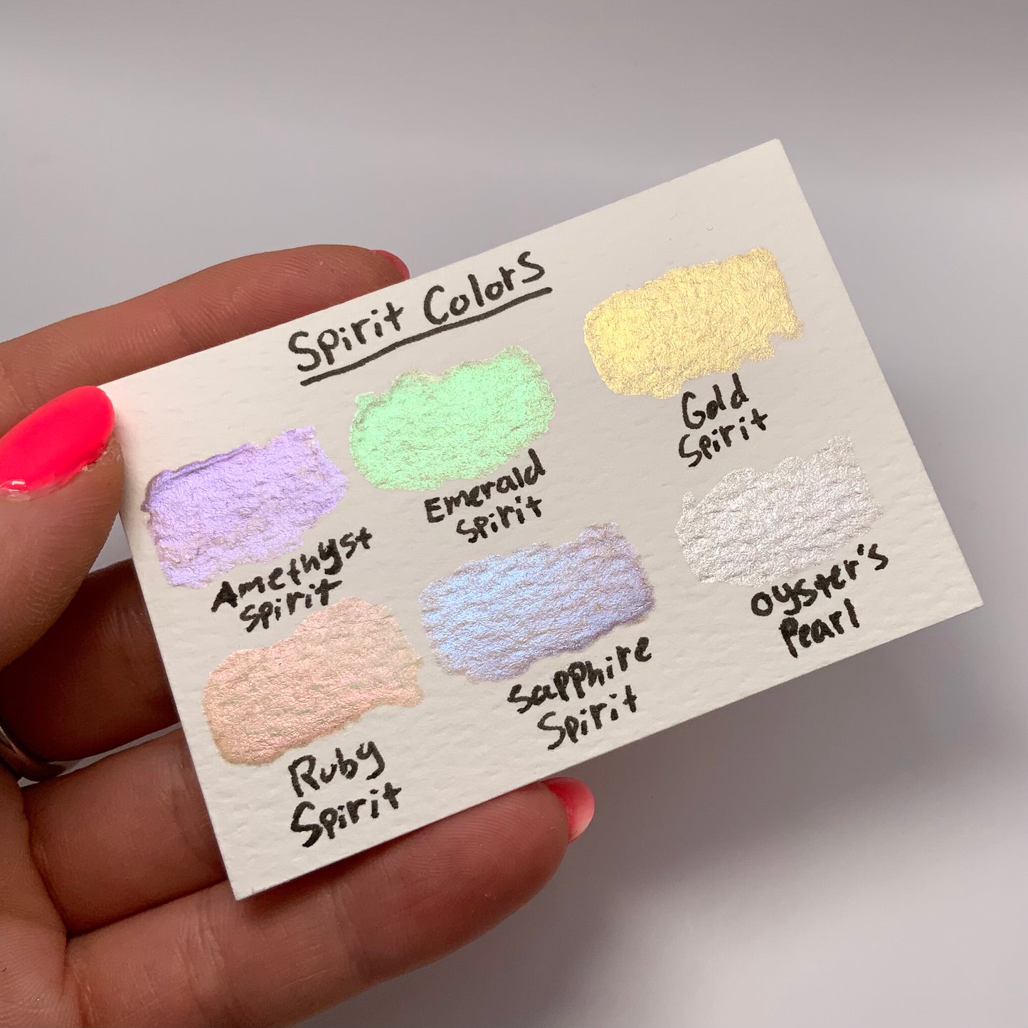 6-pack Spirit Colors Set - pre-packed set of 6 watercolor paints in tin container - COMES WITH 6 HALF PAN PAINTS INCLUDED