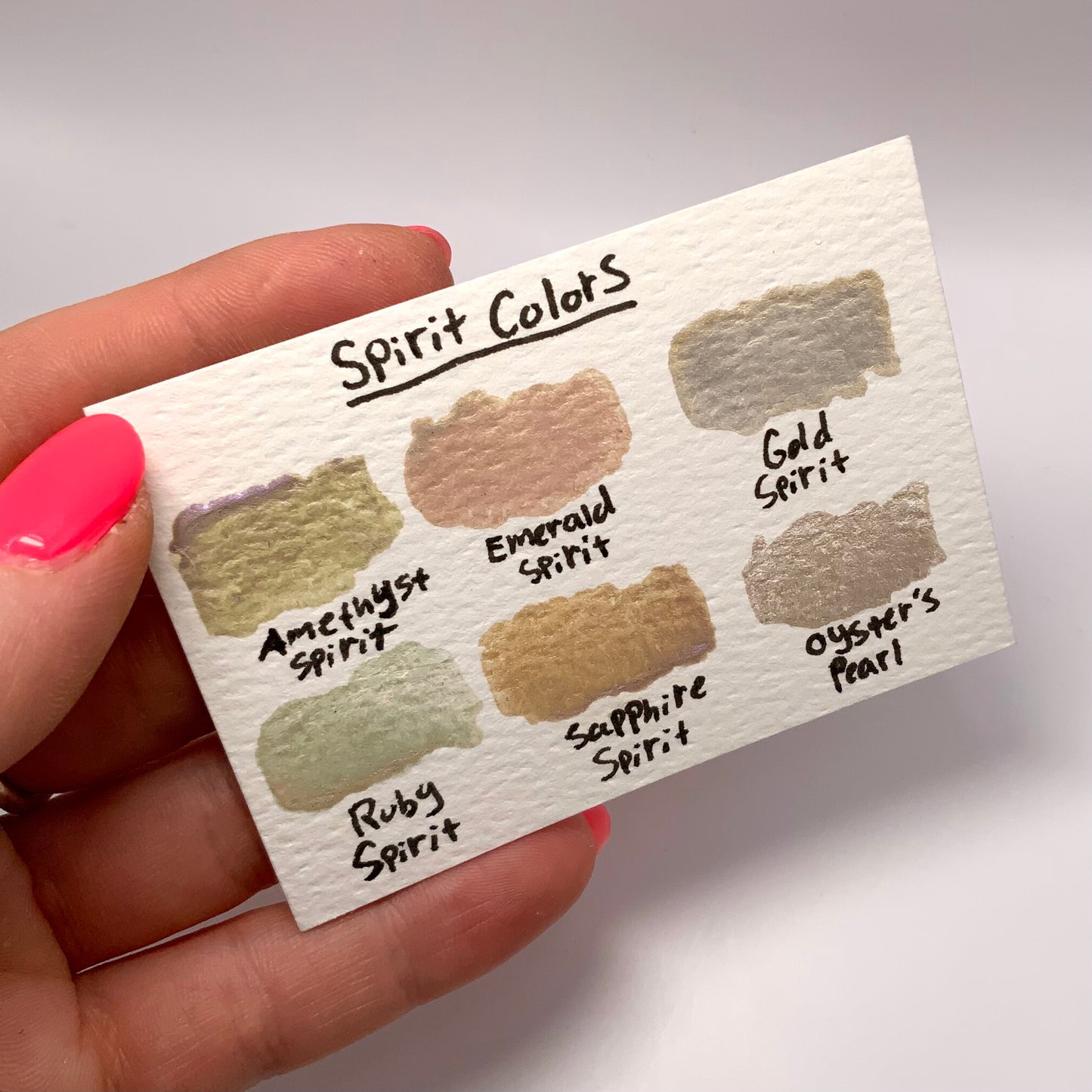 6-pack Spirit Colors Set - pre-packed set of 6 watercolor paints in tin container - COMES WITH 6 HALF PAN PAINTS INCLUDED