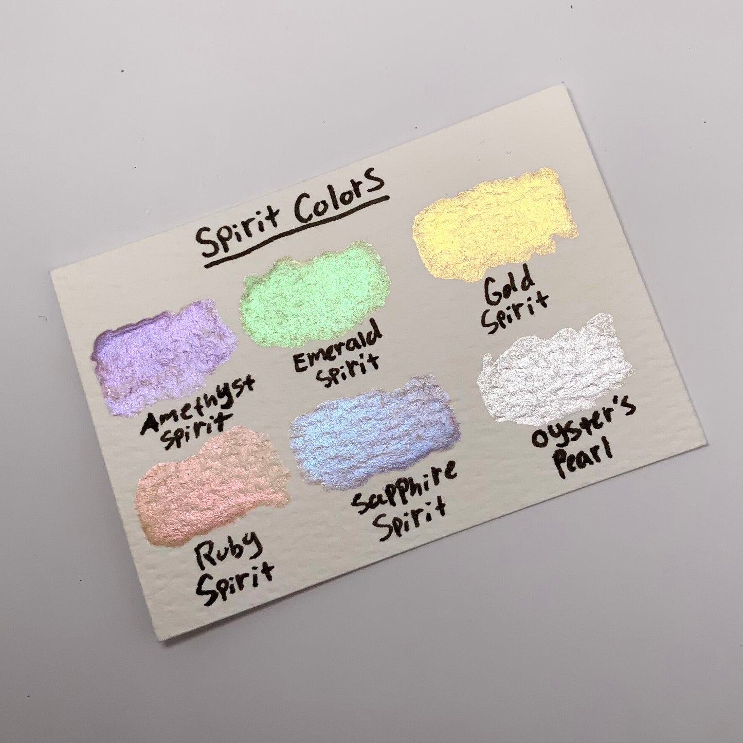 6-pack Spirit Colors Set - pre-packed set of 6 watercolor paints in tin container - COMES WITH 6 HALF PAN PAINTS INCLUDED