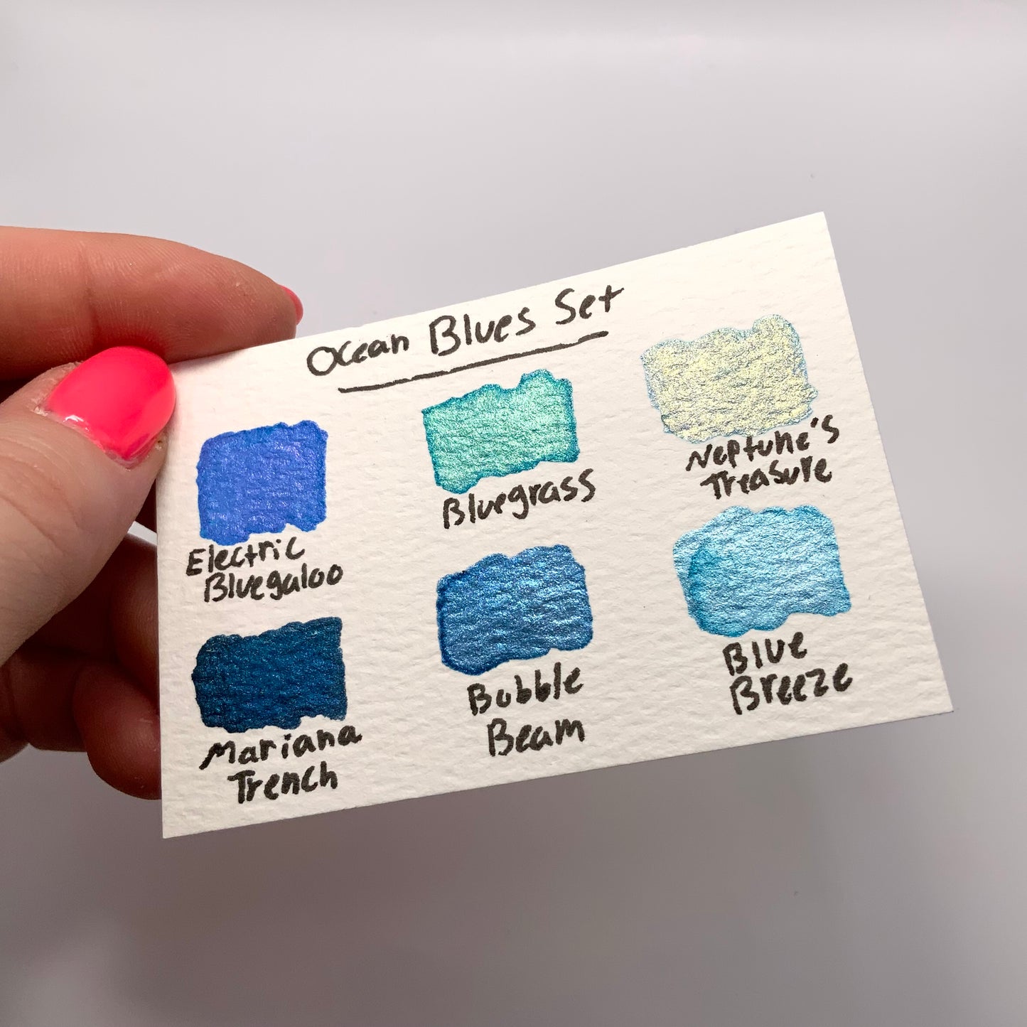 6-pack Ocean Blues Set - pre-selected set of 6 paints in tin container