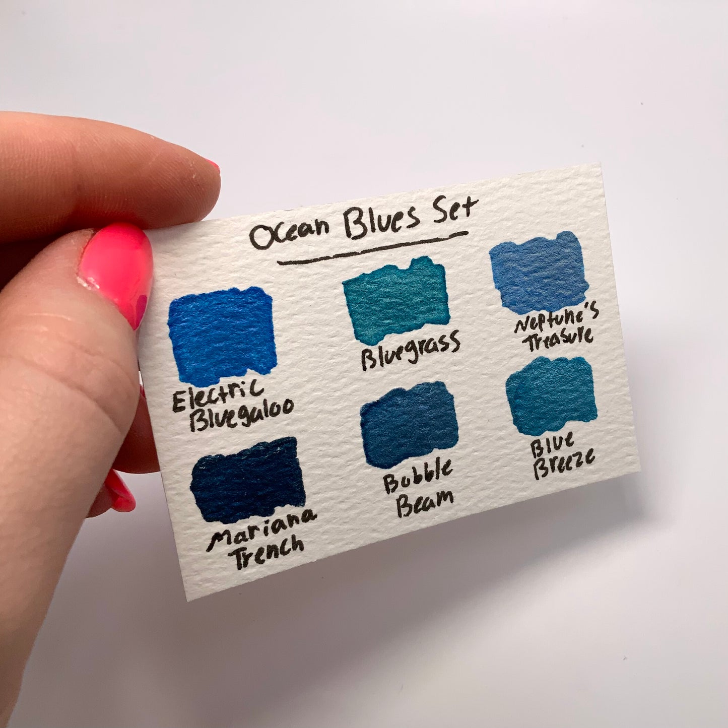 6-pack Ocean Blues Set - pre-selected set of 6 paints in tin container