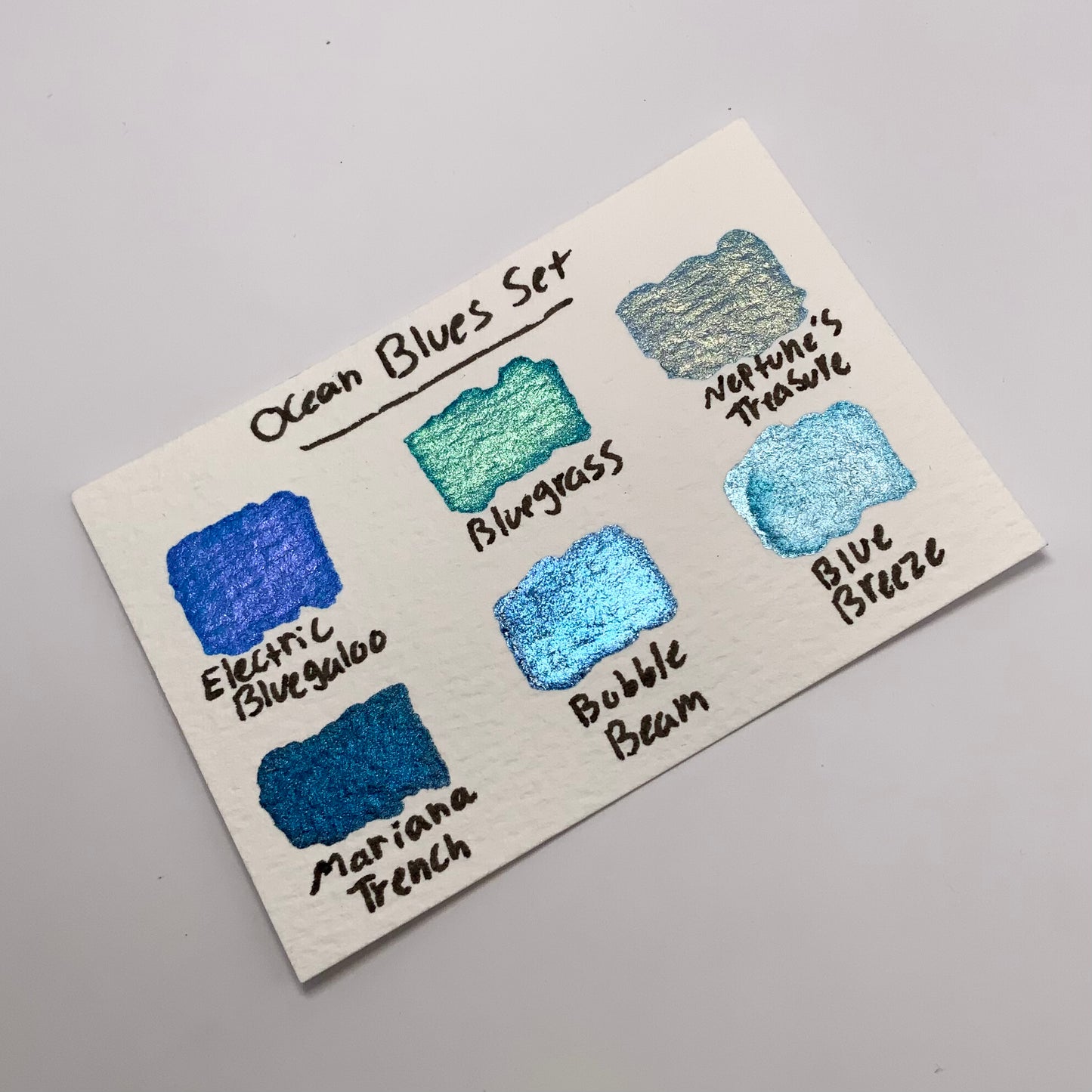 6-pack Ocean Blues Set - pre-selected set of 6 paints in tin container