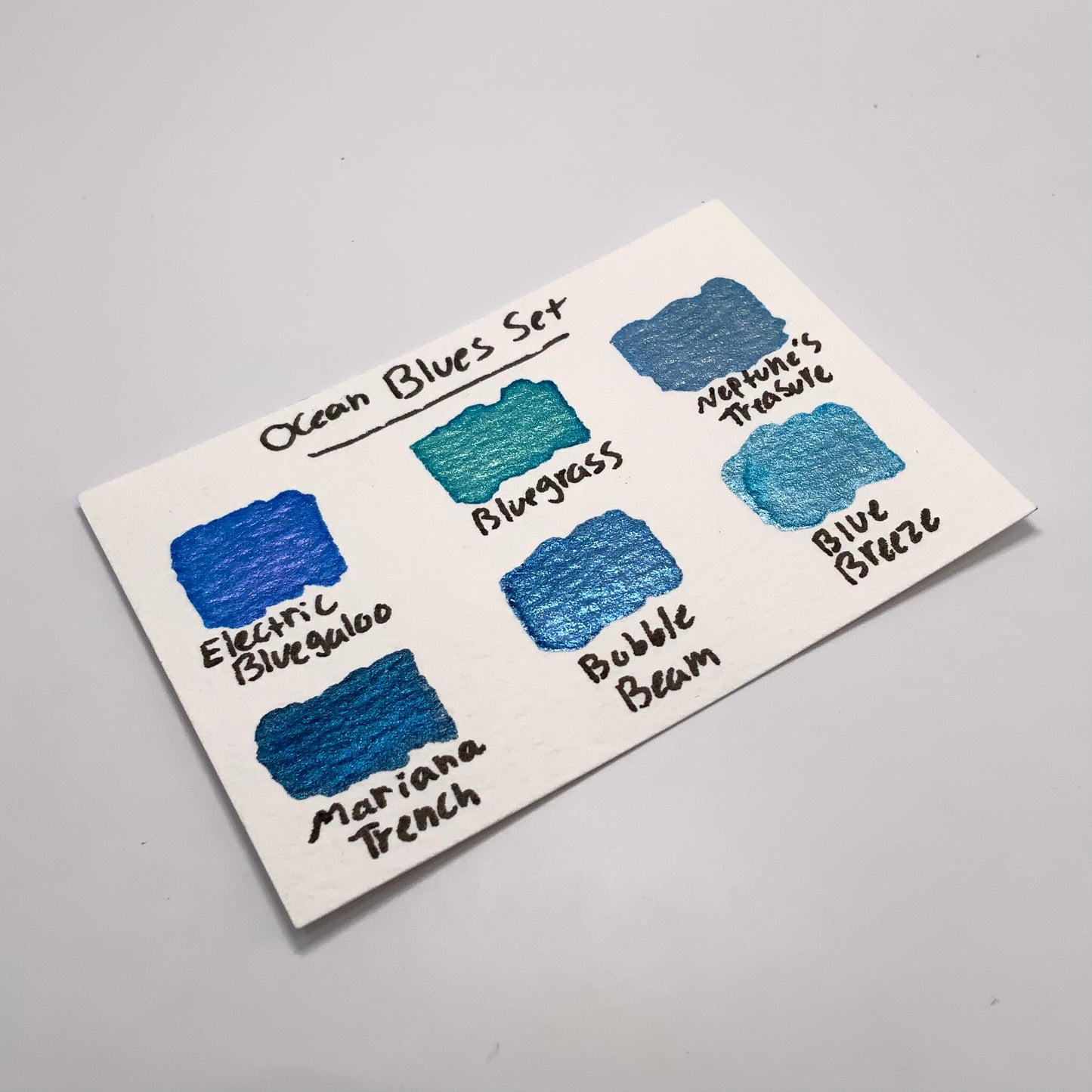 6-pack Ocean Blues Set - pre-selected set of 6 paints in tin container