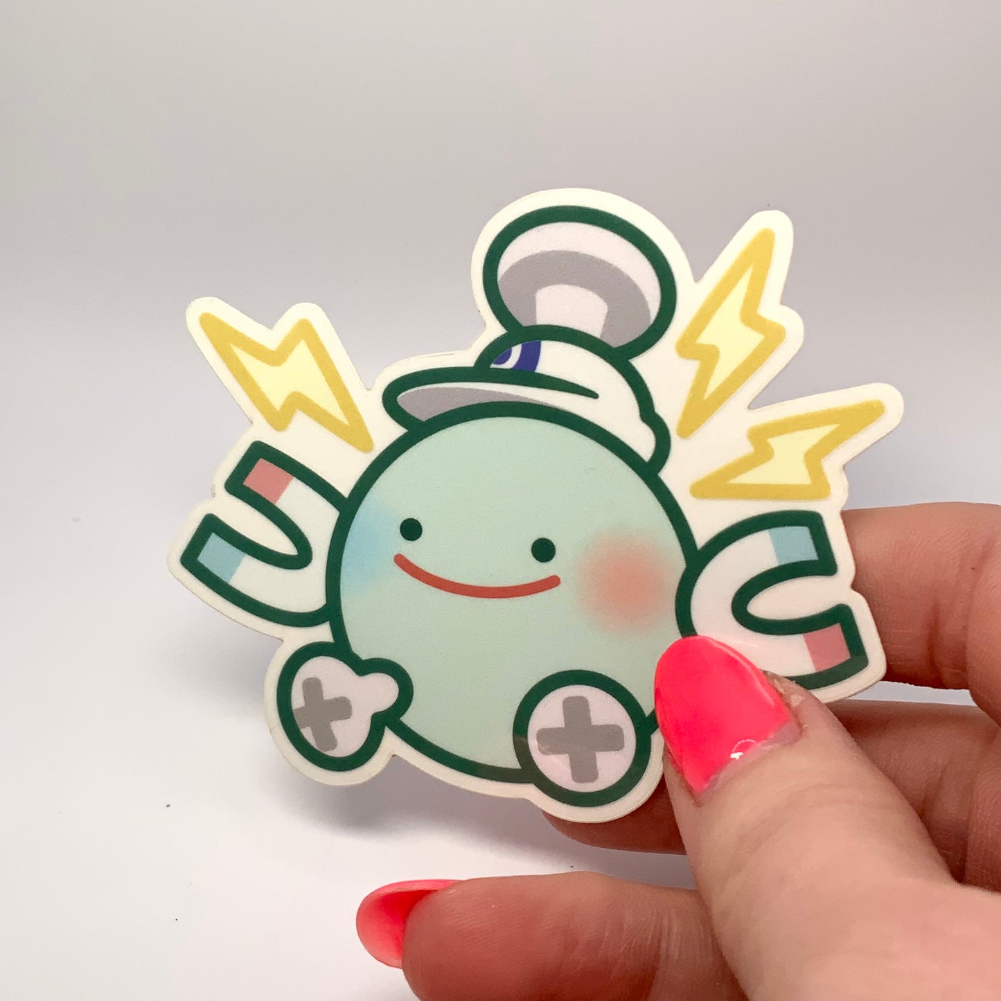 Ditto Magnemite Pokopia Pokemon Waterproof Sticker