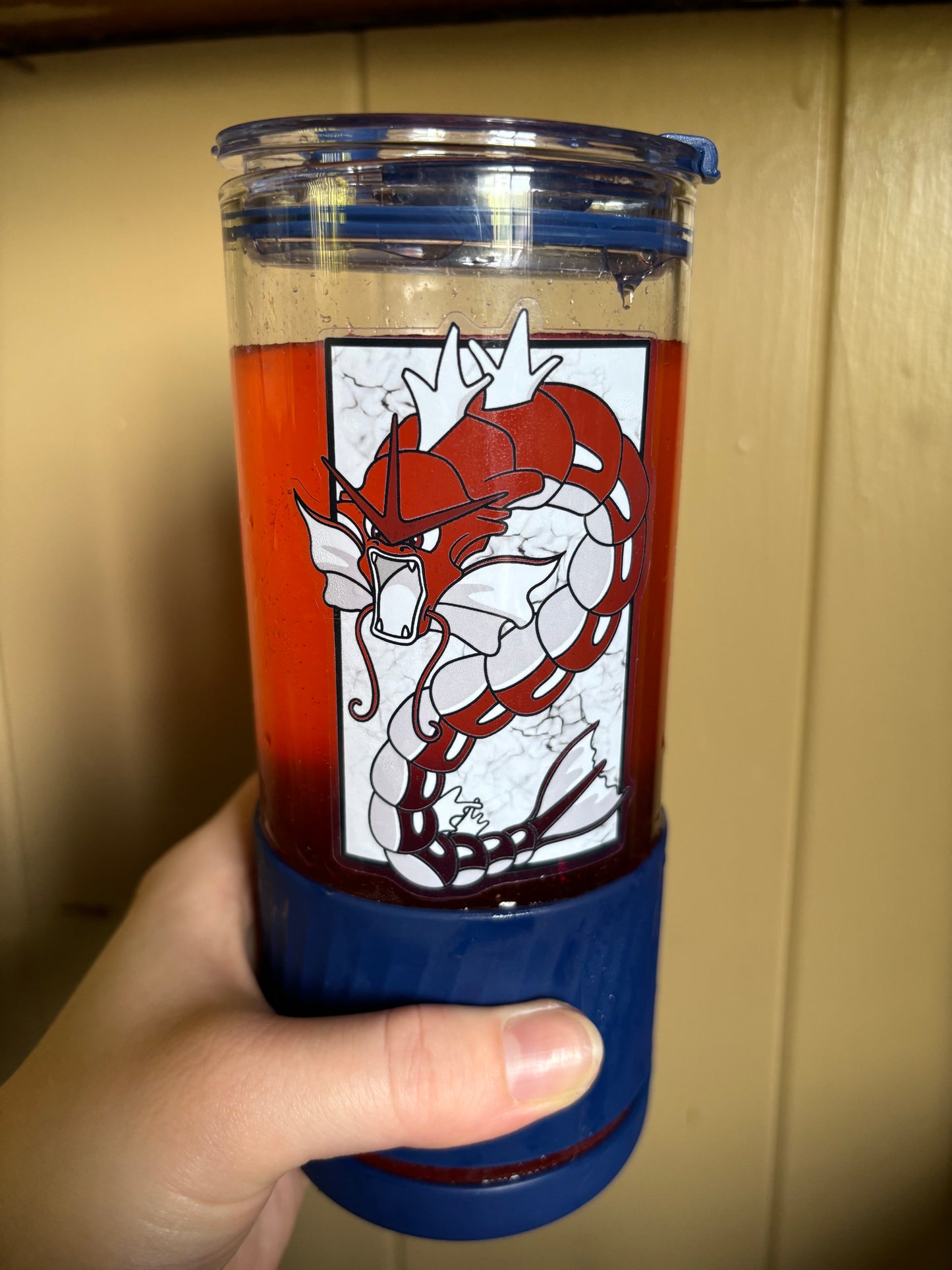 Gyarados Pokemon "color changing" transparent waterproof sticker