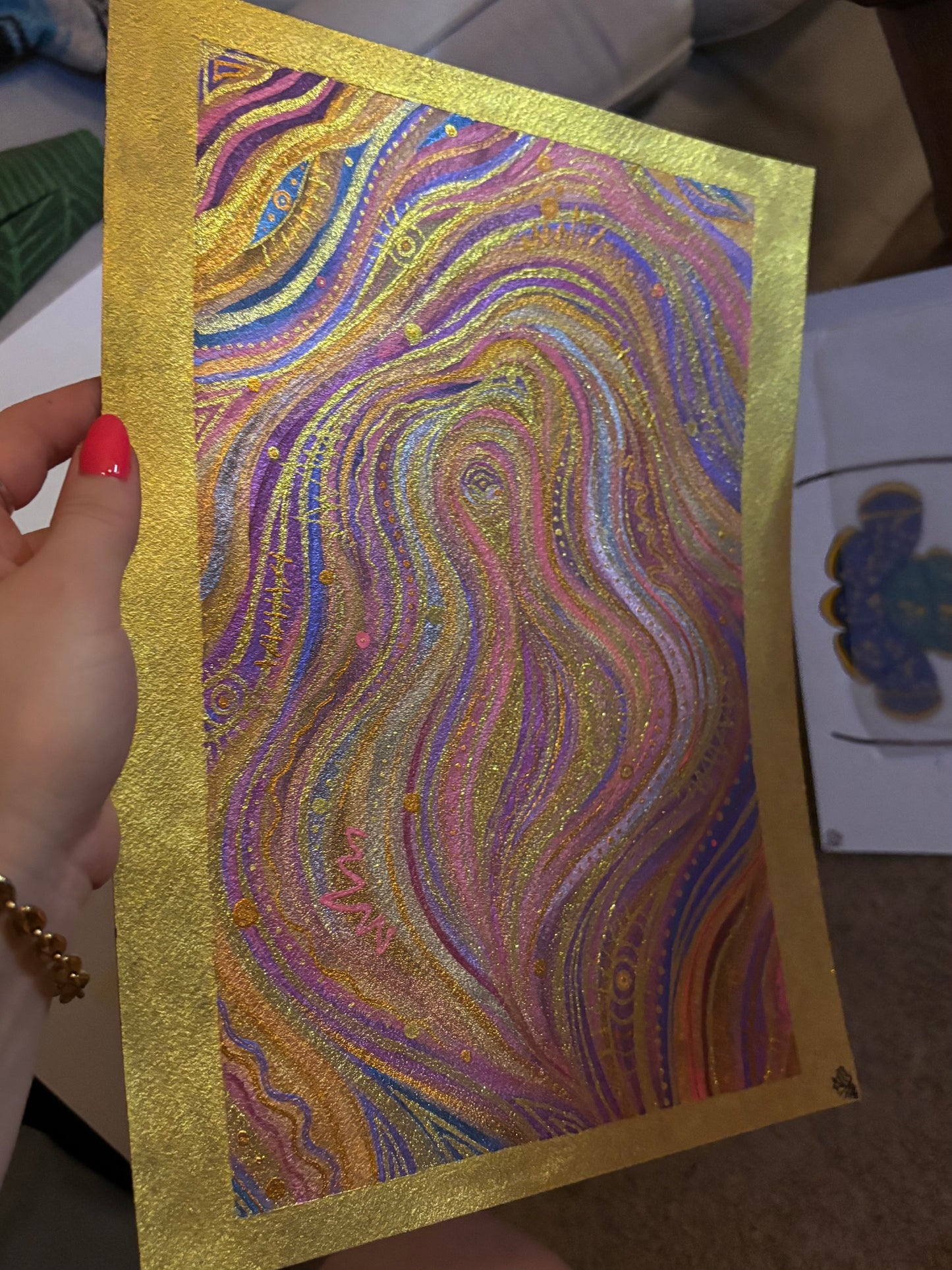 “Yonder” abstract watercolor painting