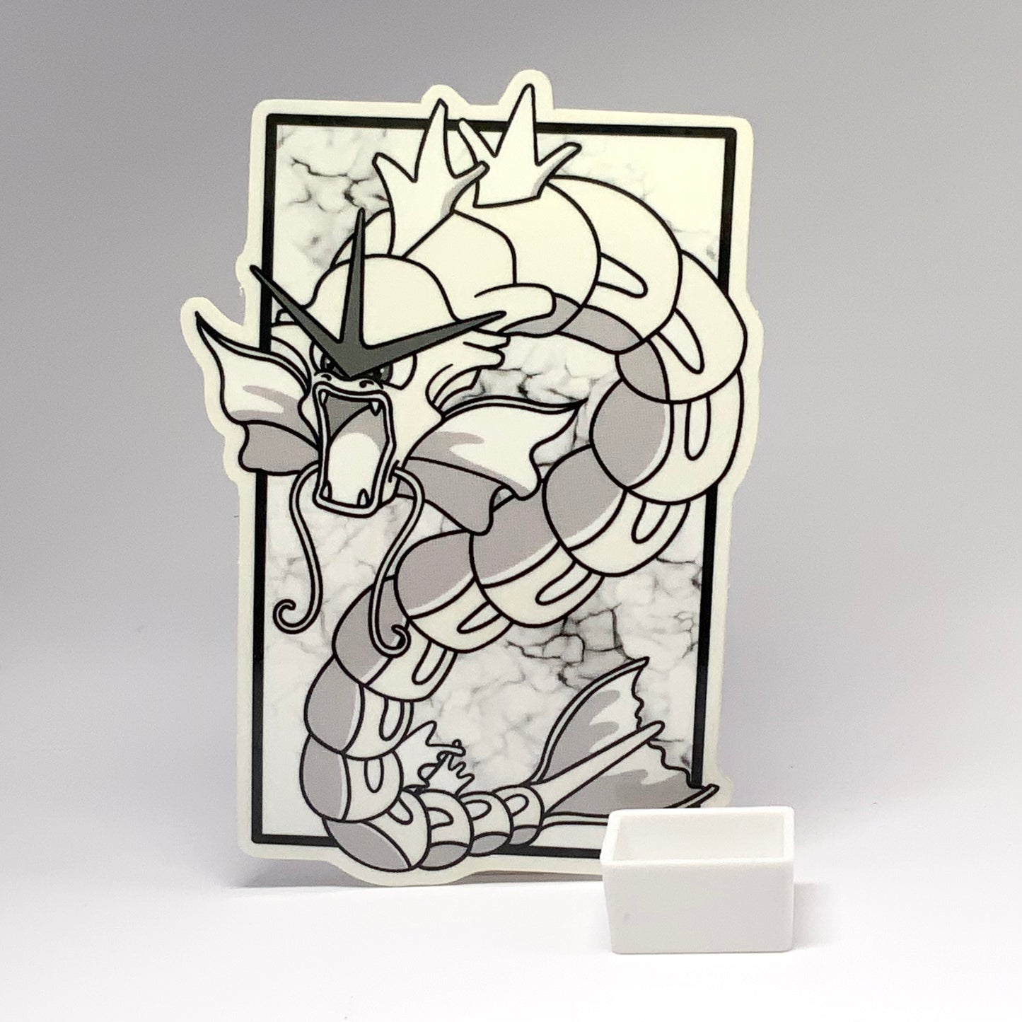 Gyarados Pokemon "color changing" transparent waterproof sticker