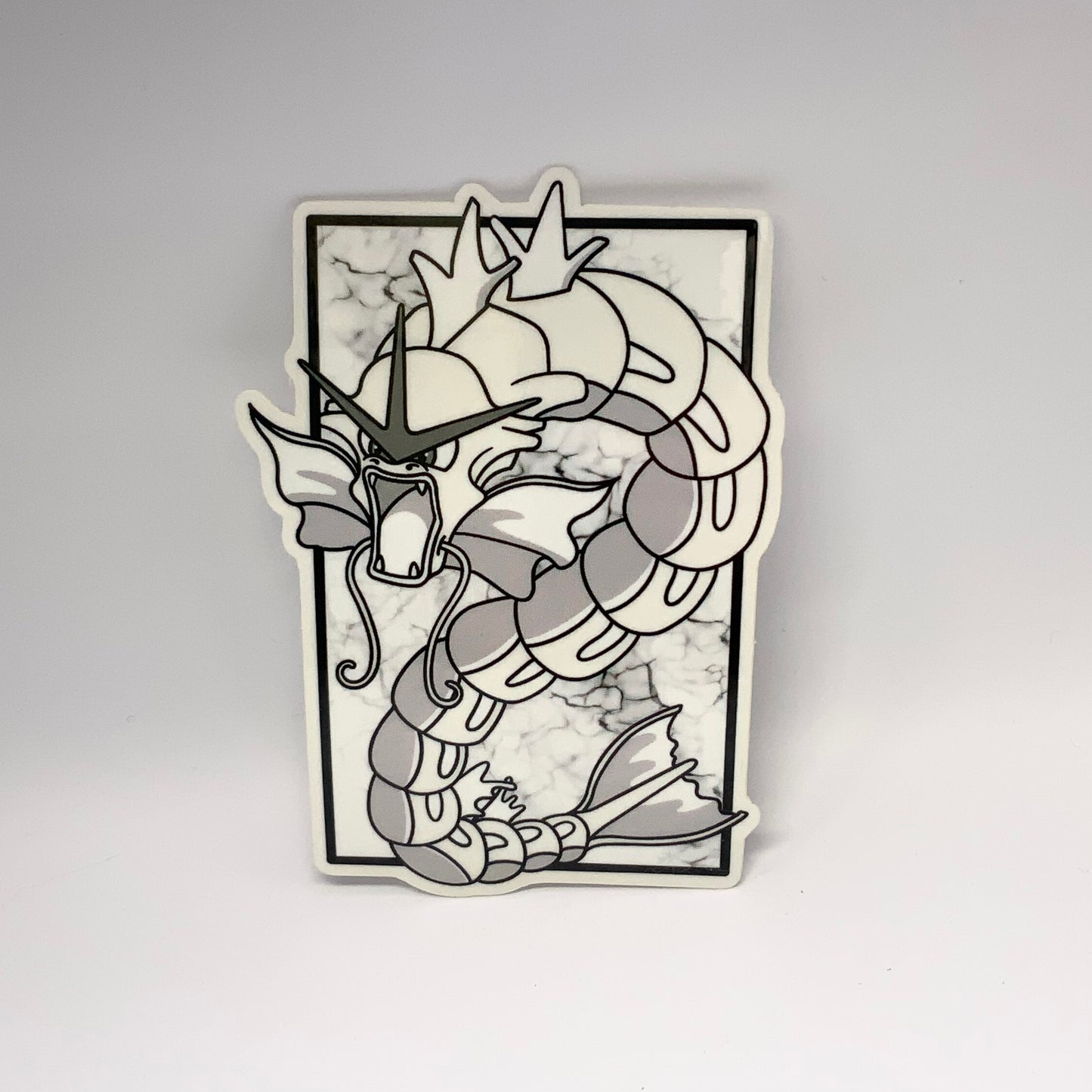 Gyarados Pokemon "color changing" transparent waterproof sticker